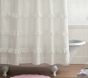 LoveShackFancy Eyelet Ruffled Shower Curtain