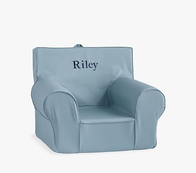Anywhere Chair®, Light Blue Twill Slipcovers Only | Pottery Barn Kids