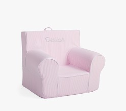 Kids Anywhere Chair®, Pink Oxford Stripe Slipcover Only