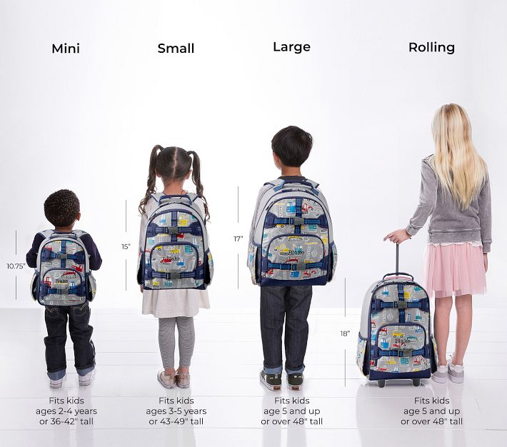 Mackenzie Gray Jax Construction Glow in the Dark Backpacks Pottery Barn Kids