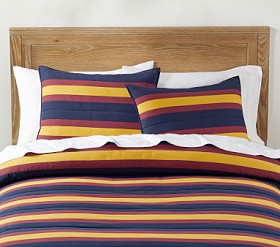 New POTTERY BARN KIDS HARRY POTTER 2024 STRIPE TWIN DUVET & STANDARD SHAM