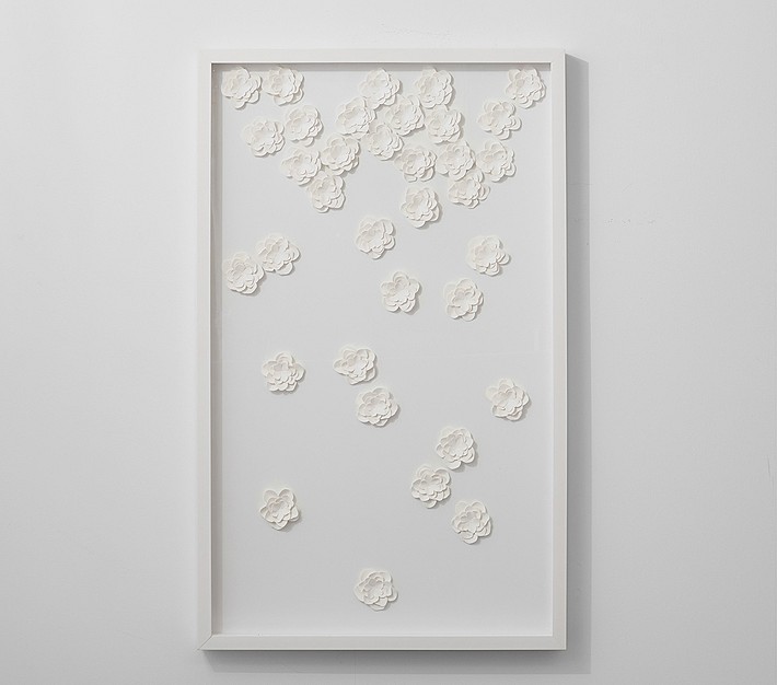 Falling Blossoms Shadowbox Art