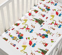 Dr. Seuss's The Grinch™ Organic Flannel Crib Fitted Sheet