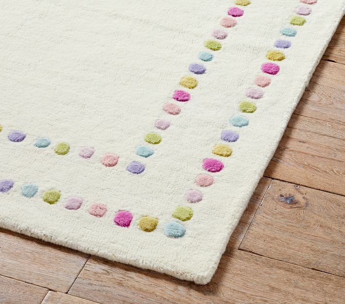 Pottery Barn shops Kids Shag Dot Rug