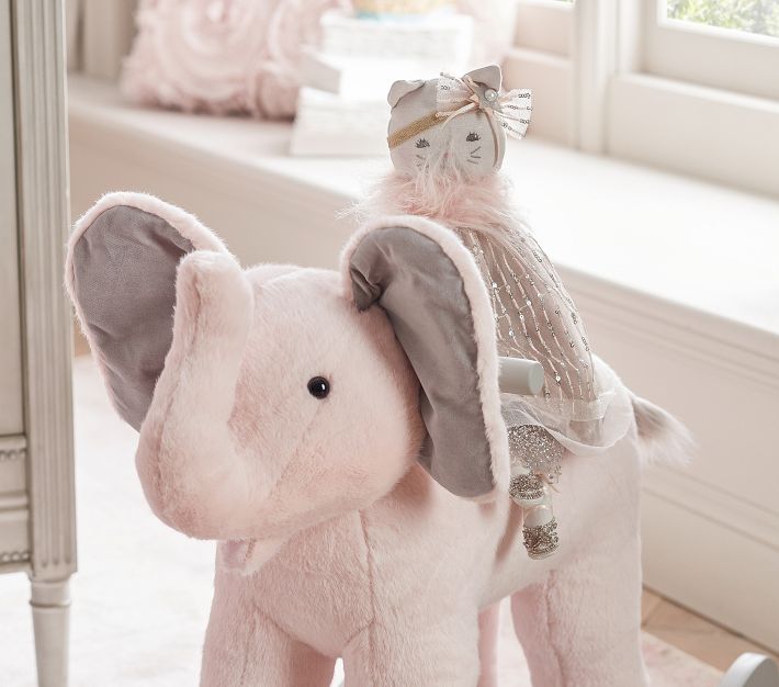 Elephant plush rocker sale