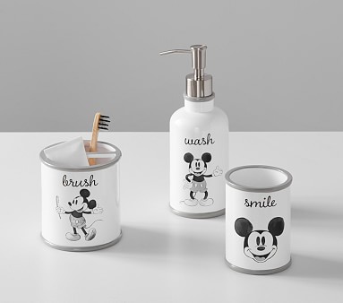 Offers Mickey mouse soap dispenser canister & Tray