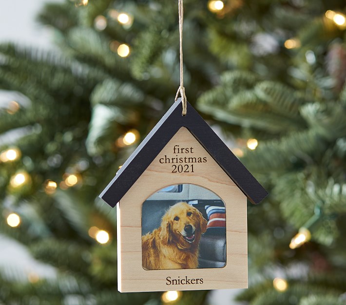 Dog House Frame Personalized Ornament