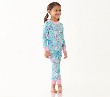 Lilly Pulitzer Unicorns in Bloom Organic Cotton Pajama Set | Pottery ...