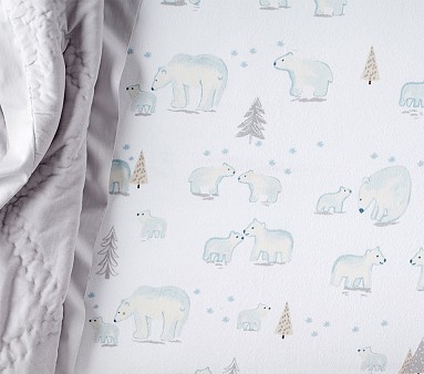 Polar bear crib bedding sale