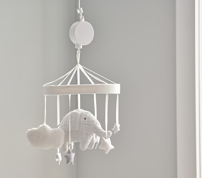 Taylor Elephant Musical Crib Mobile