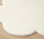 Machine Washable Faux Fur Nursery Cloud Shaped Rug