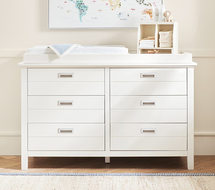 Emery 6-Drawer Dresser &amp; Topper Set (56w x 19d&quot;)