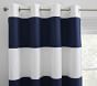 Preppy Rugby Stripe Cotton Grommet Blackout Curtain