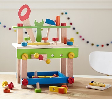 Mini Construction Bench Kids Toys Pottery Barn Kids
