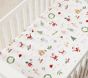 Holiday ABC Organic Crib Fitted Sheet