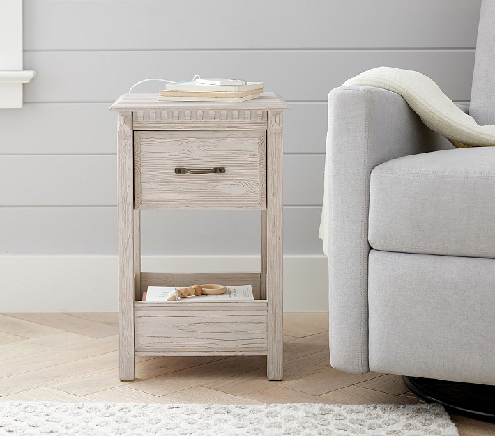 Rory Side Table with Charging Station (15&quot;)