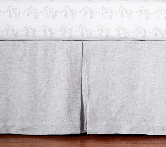 Belgian Flax Linen Crib Skirt