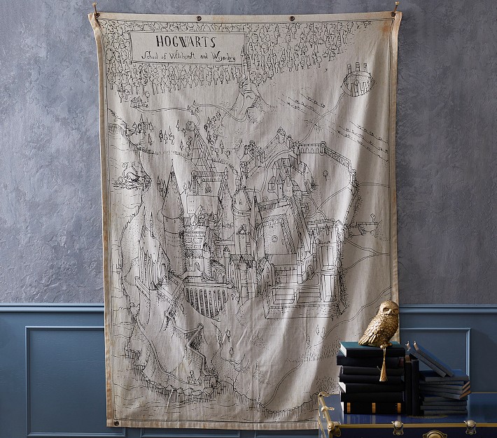 Harry Potter&#8482; Hogwarts&#8482; Map Canvas Art