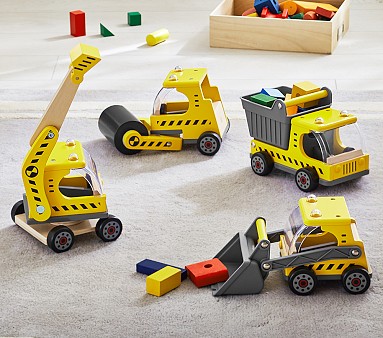 Pottery authentic barn construction vehicles