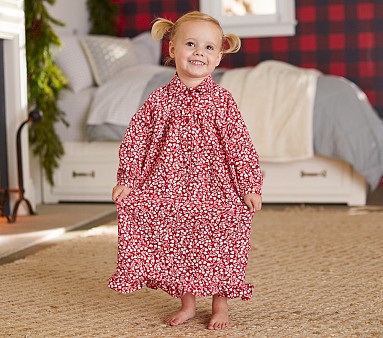 Little girl flannel nightgown sale