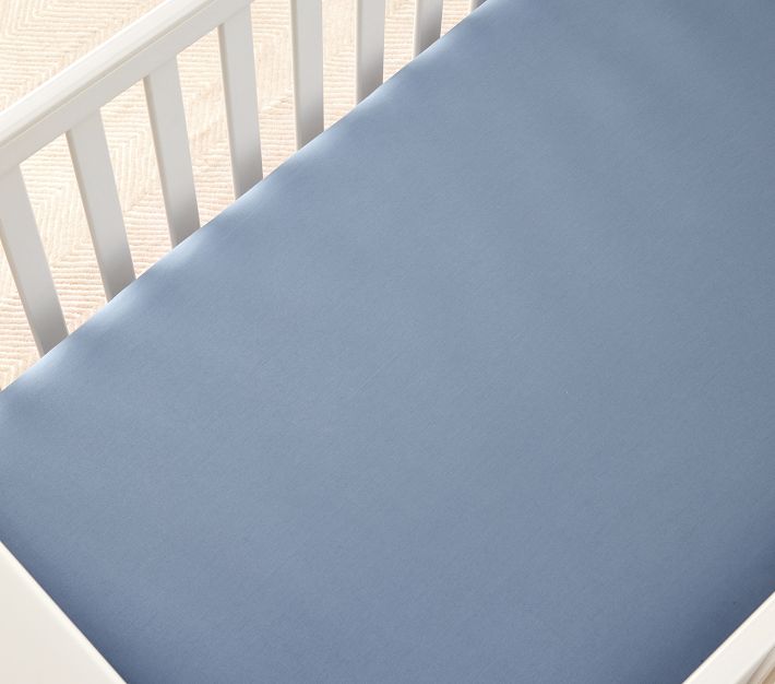 Super Soft Organic Sateen Crib Fitted Sheet Pottery Barn Kids