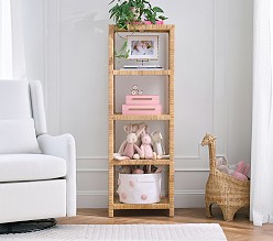 Rattan Accent Bookcase (20")