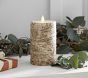 Flicker Flameless Sugared Birch Candle Pillars