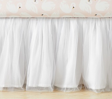 White tulle cot skirt hotsell