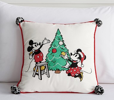 Disney Mickey Mouse Holiday Pillow Pottery Barn Kids