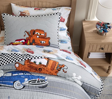 Twin Pottery Barn Disney top Cars Quily Bedding