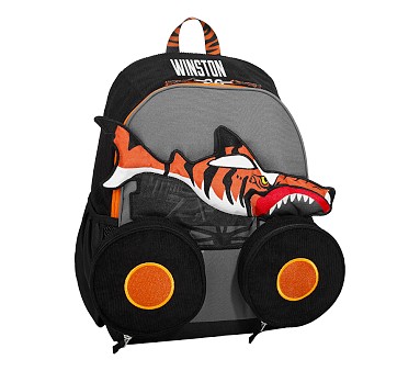 Pottery Barn Kids store Backpack monster truck small