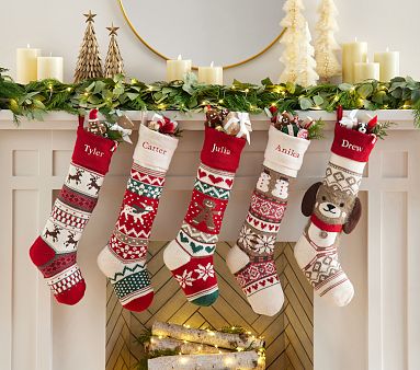 Classic Fair Isle Christmas Stocking Collection | Pottery Barn Kids