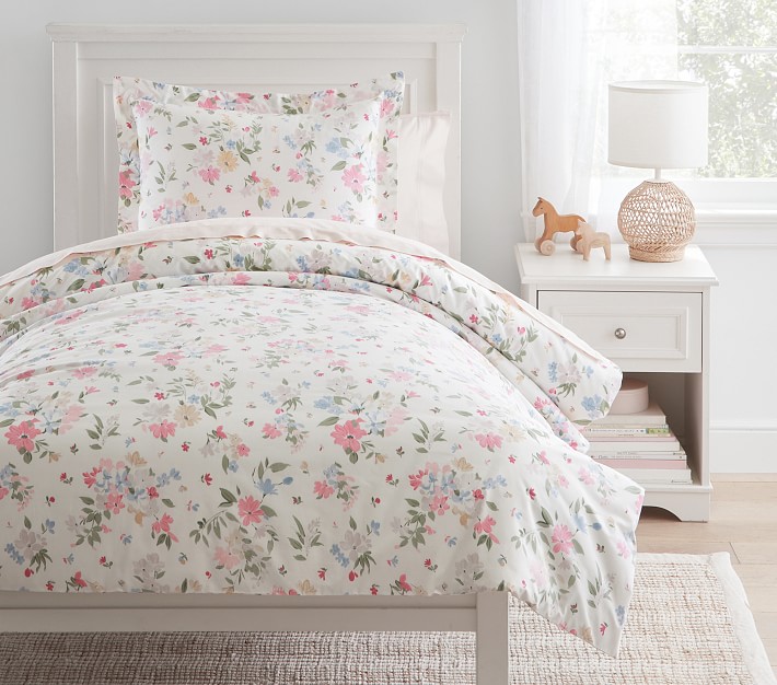 Laney Floral Organic Duvet Cover &amp; Shams