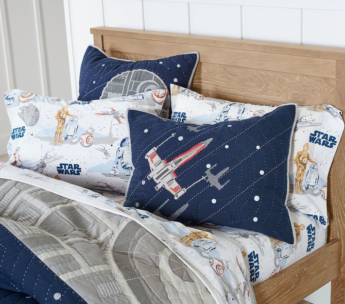 Pottery Barn Star Wars Droid Organic Sheet Set & cheapest Pillowcases