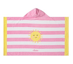 Sunshine Stripe Beach Hooded Towel