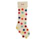 Merry &amp; Bright White Christmas Stocking