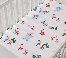 Rudolph Organic Crib Fitted Sheet Pottery Barn Kids