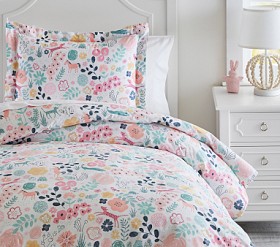 Organic Sasha's Garden Kids' Duvet Cover | Pottery Barn Kids