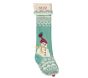 Snowman Merry &amp; Bright Christmas Stocking