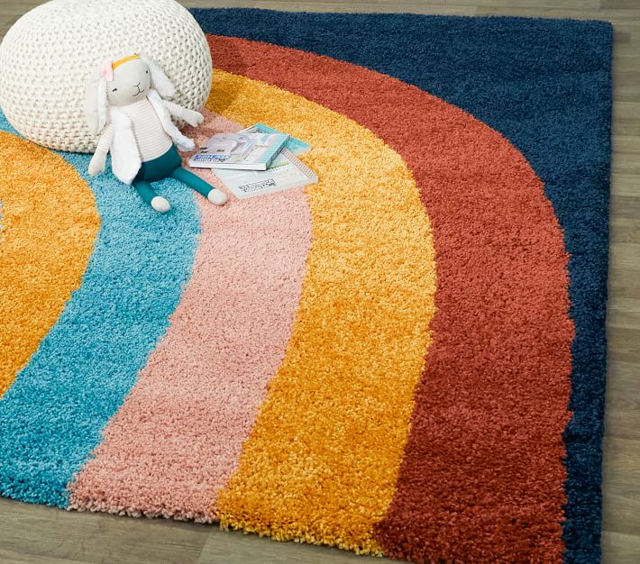 70s Area Rugs, Happy Face deals Rug, Rainbow Print Area Rug, Nursery Rug, Kid's Rug, Scandi Rainbow Rug, Retro Print Rug