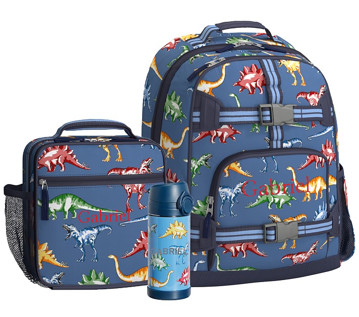 Mackenzie Blue Multi Dinos Backpack &amp; Lunch Bundle, Set Of 3