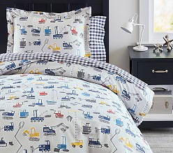 Jax Construction Organic Duvet Cover & Shams