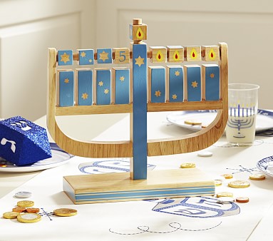 Pottery Barn Kids 2010 wood My First outlet Menorah