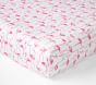 Flamingo Organic Crib Fitted Sheet