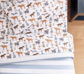 Chambray Salty Dog Organic Sheet Set | Pottery Barn Kids