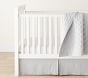 Finley Multi Chevron Washed Linen Cotton Crib Fitted Sheet | Pottery ...