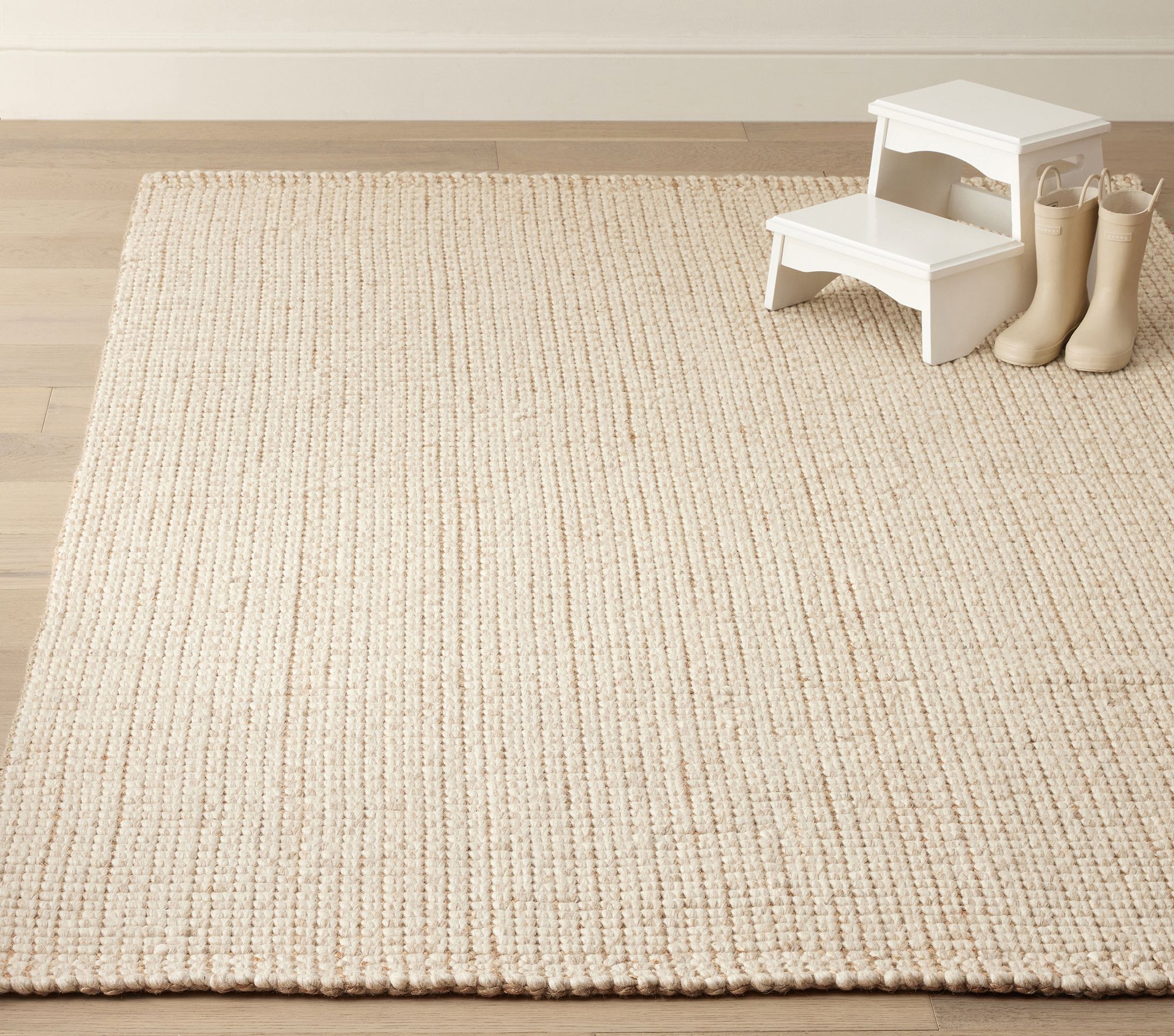 Alt image 2 for Chunky Wool Jute Rug