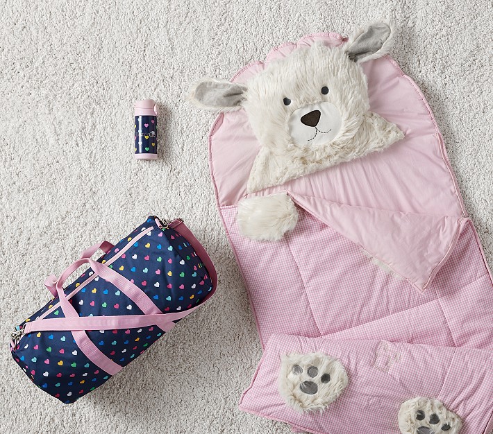 Shaggy Dog Pink Sleepover Set | Pottery Barn Kids