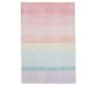 Machine Washable Rainbow Ombre Rug