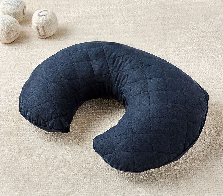 Navy Belgian Linen Boppy&#174; Bare Naked Nursing Pillow &#38; Cover